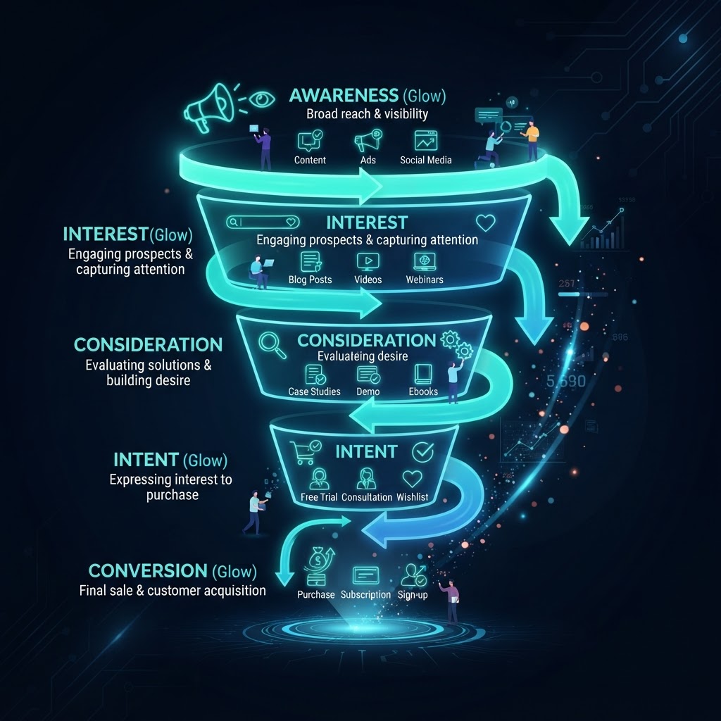 Marketing Funnel Guide: Turn Website Visitors Into Paying Customers - New Gen Marketing Blog