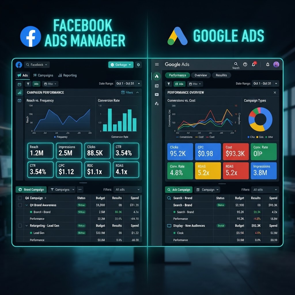 Facebook Ads vs Google Ads: Which Is Better for Local Businesses? - New Gen Marketing Blog