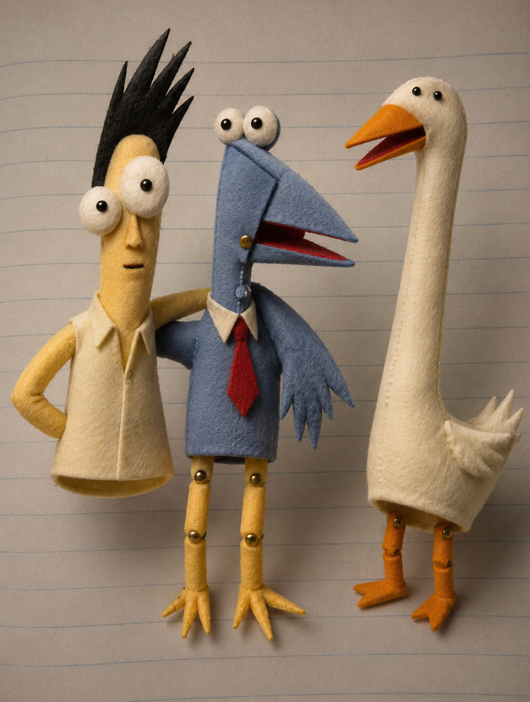 Felt Bird Trio