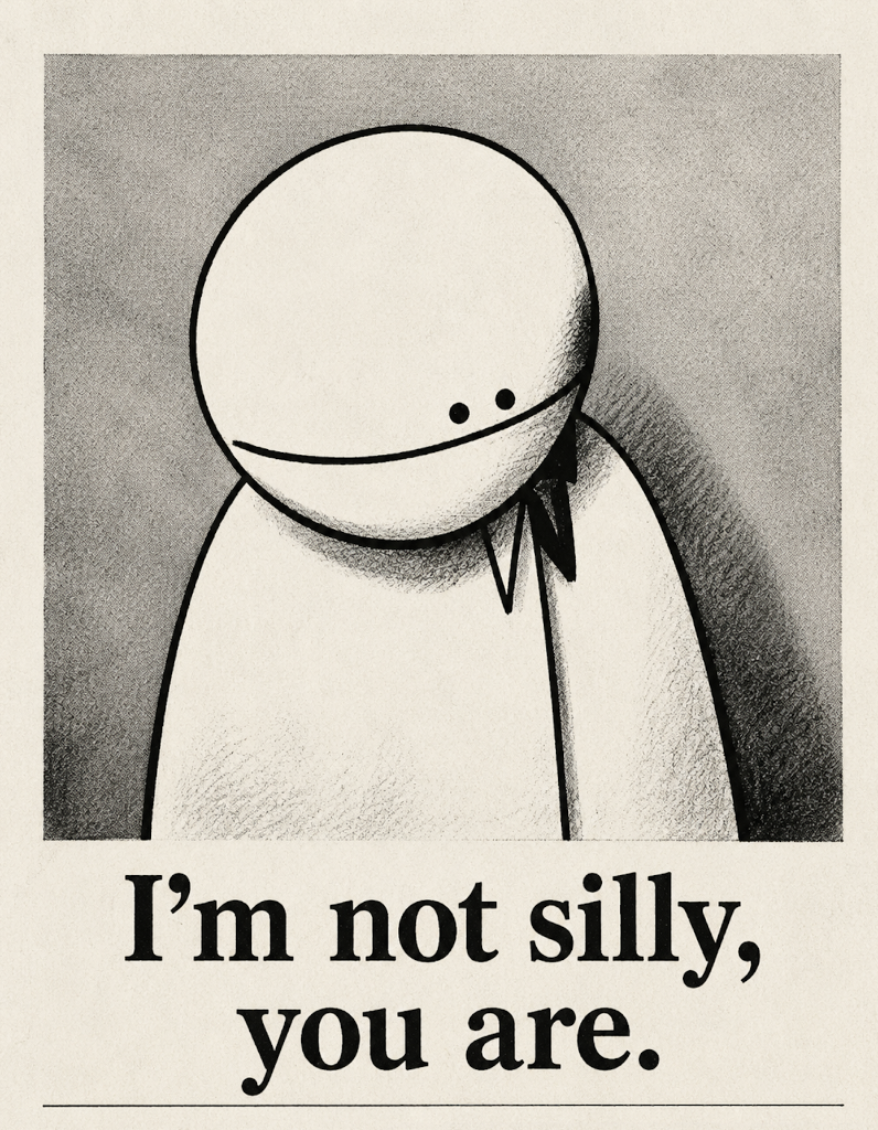 Charcoal Sketch — I'm Not Silly