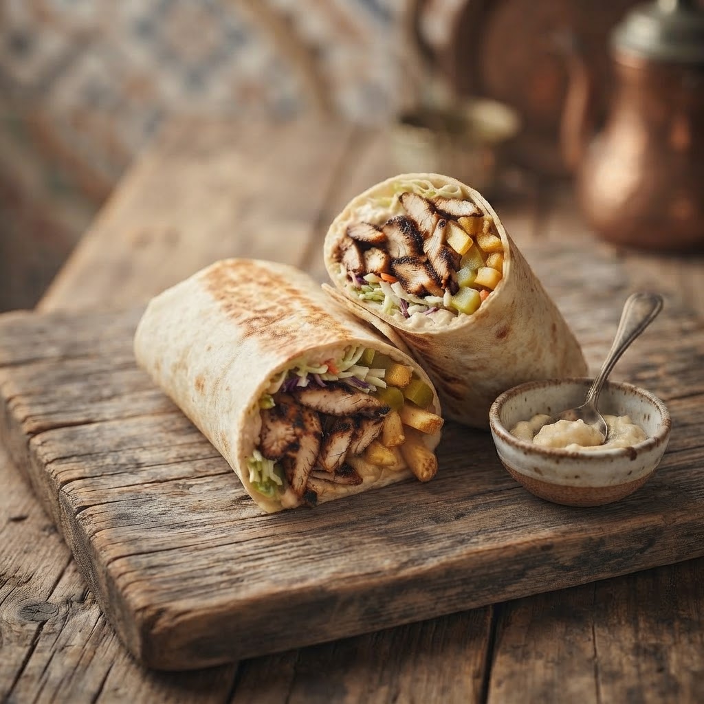Chicken Burrito Shawarma