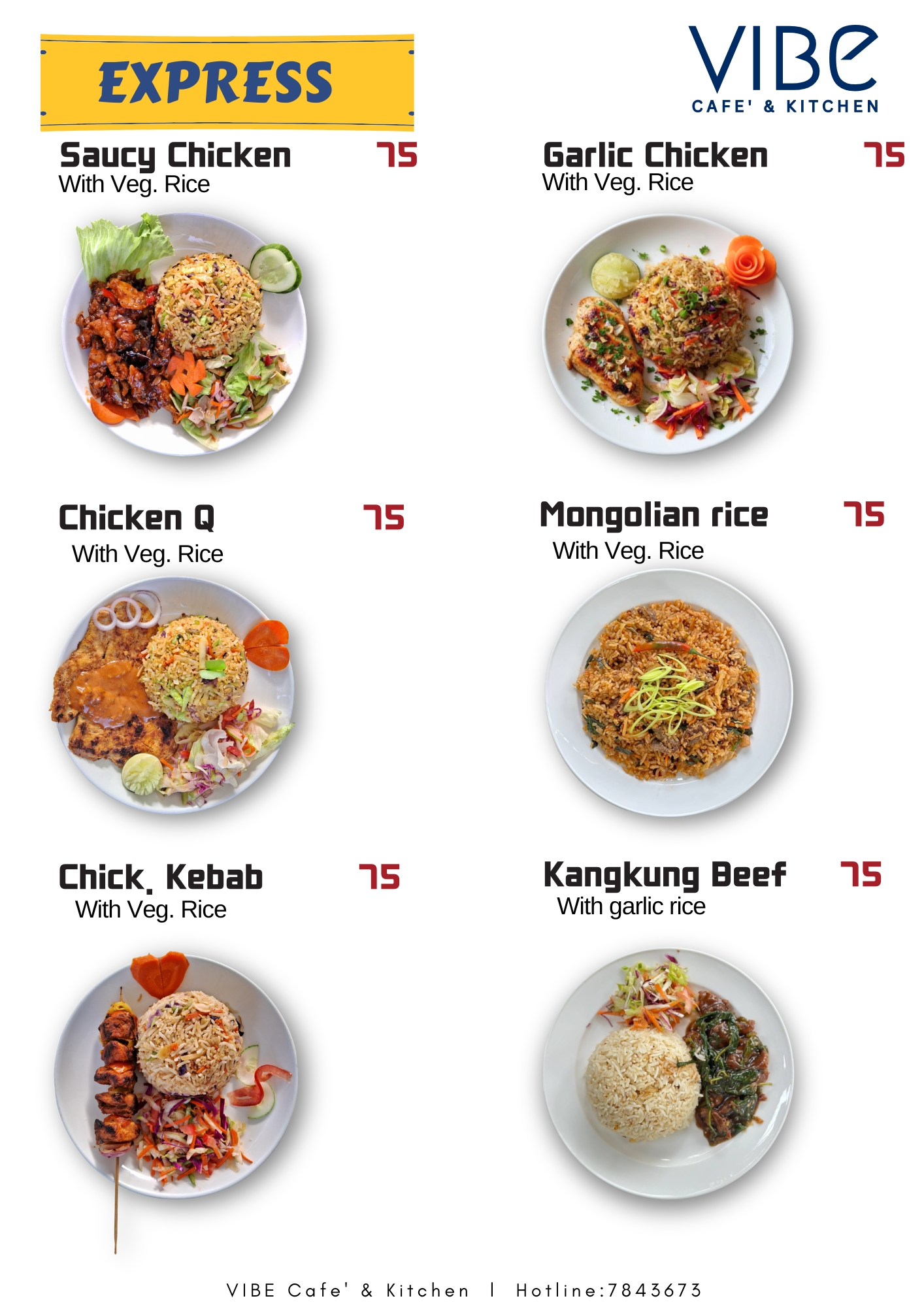 VIBE Café & Kitchen full menu, page 2