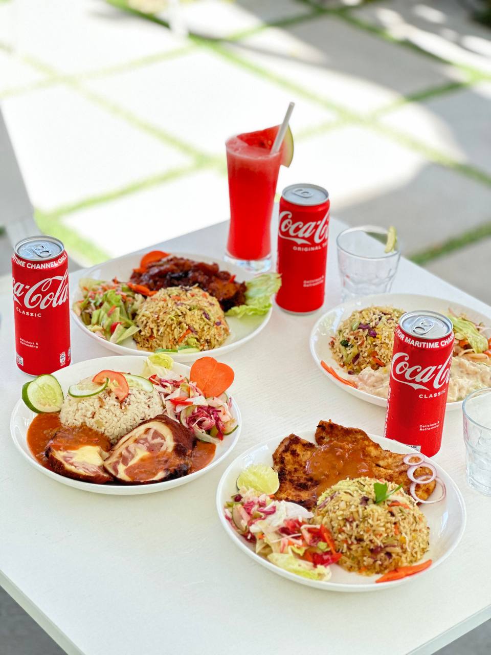 Fresh seafood and dishes prepared at VIBE Café & Kitchen