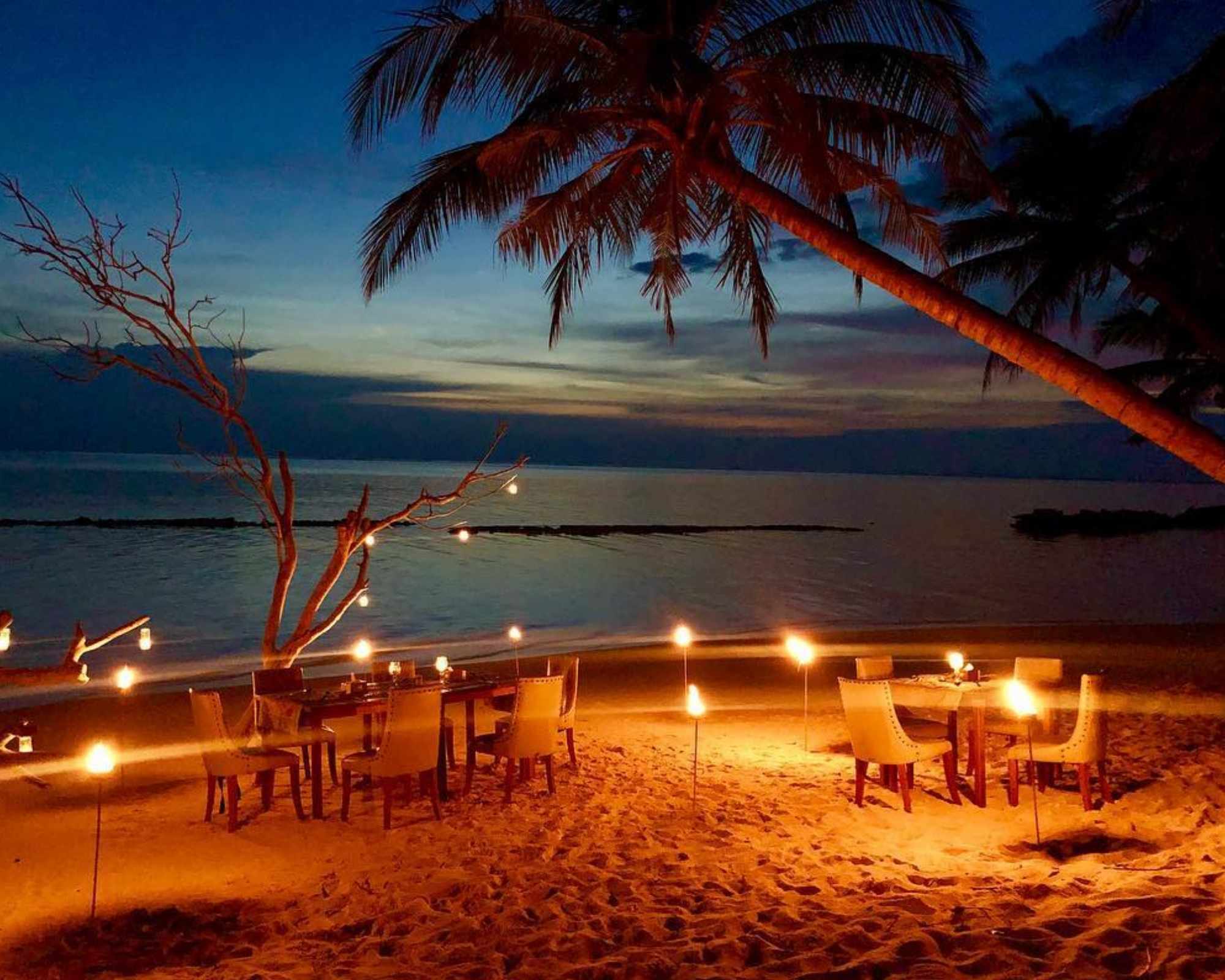 Beach dining experience at Sunny Day Inn hotel, Noonu Atoll