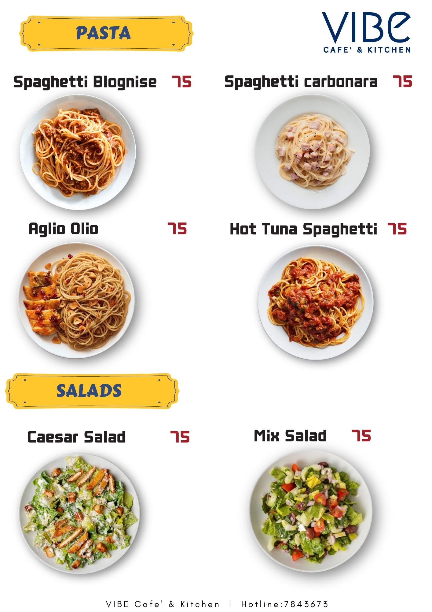 VIBE Café & Kitchen full menu, page 5
