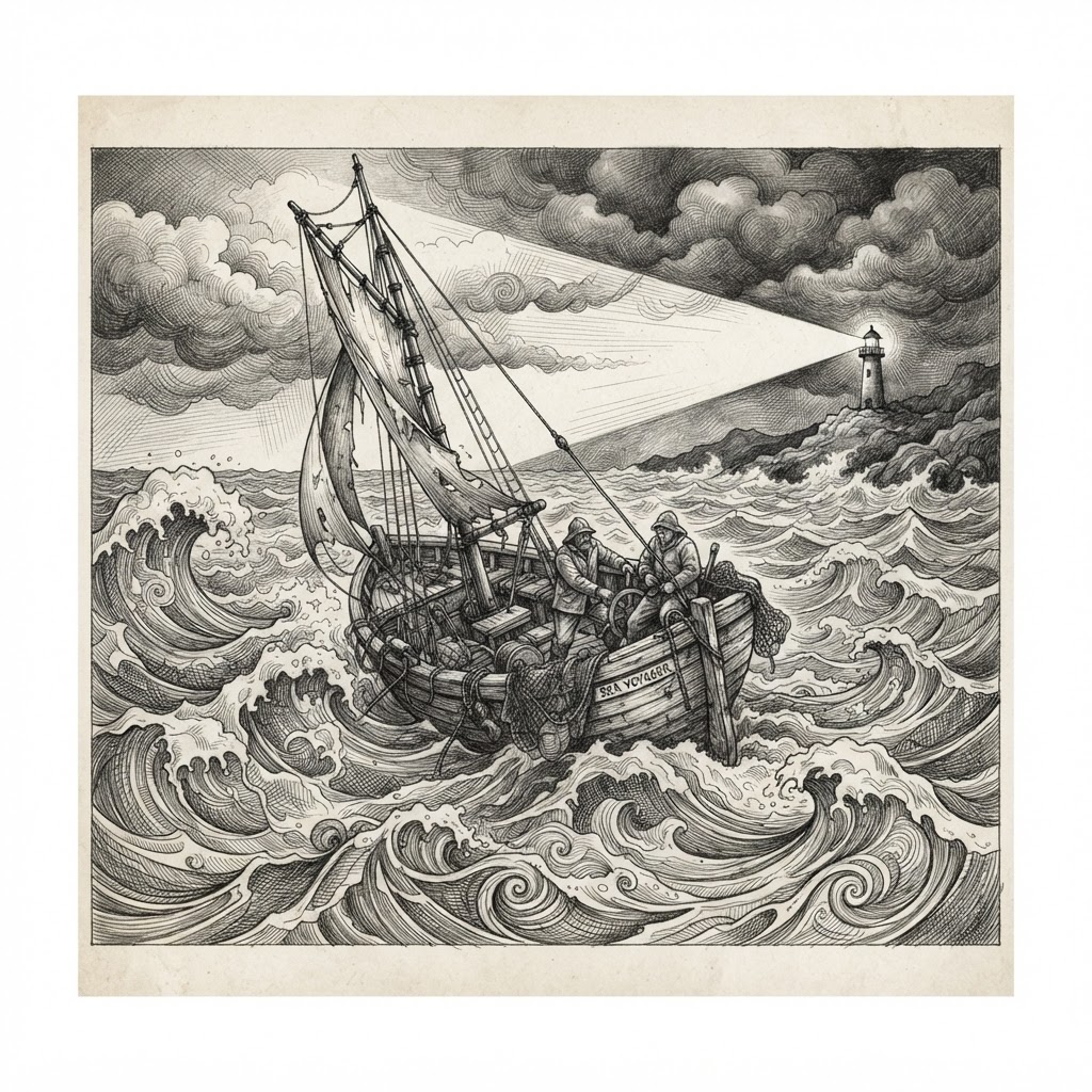Sketch illustration for Joshua 1:9