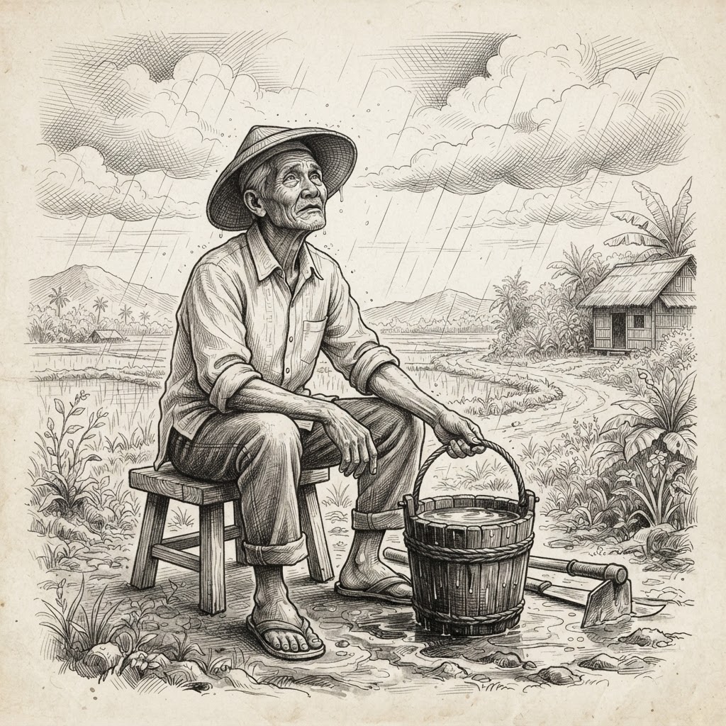 Sketch illustration for Exodus 14:14