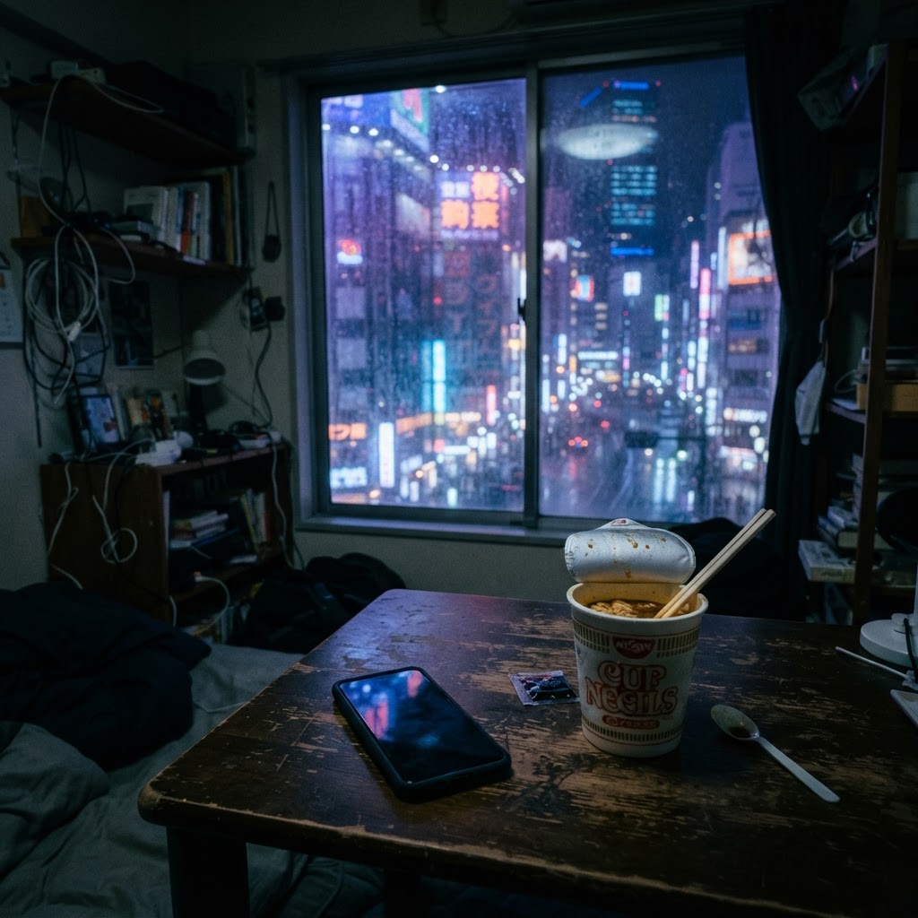 Waiting in the Tokyo Cold