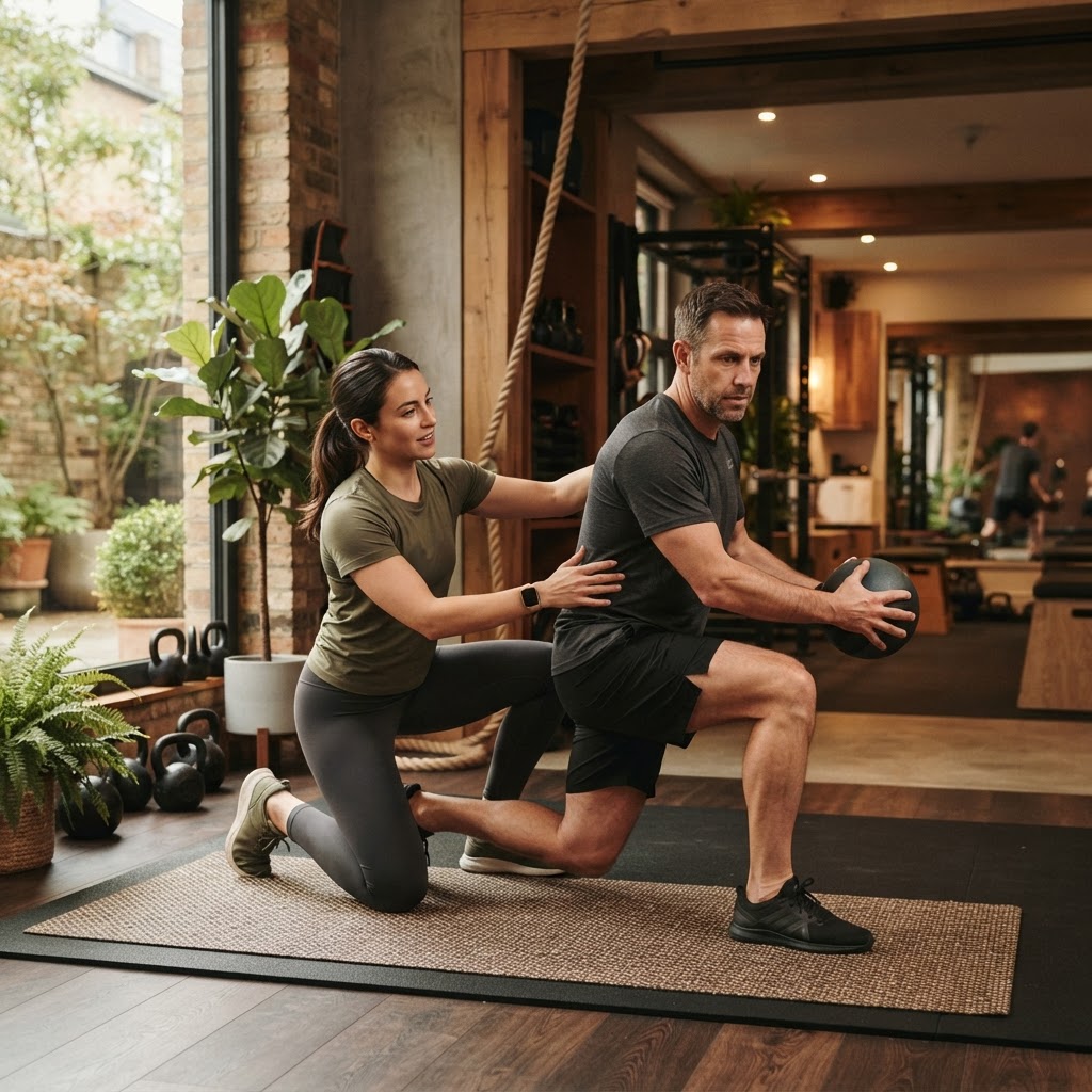 An independent coach guiding a client