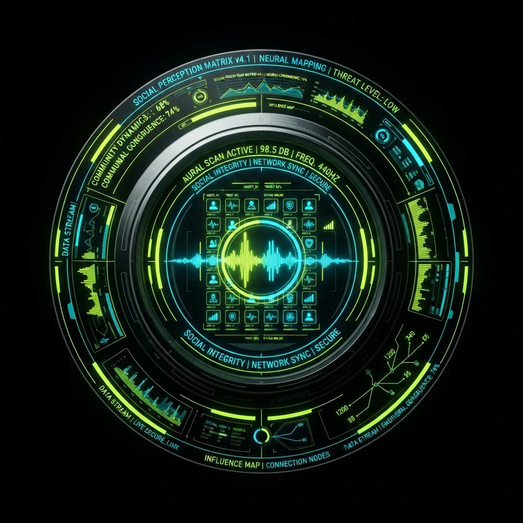 Dial Browser social-perception HUD device