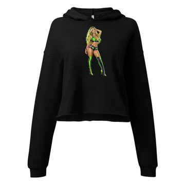 Neon Muse Cropped Hoodie