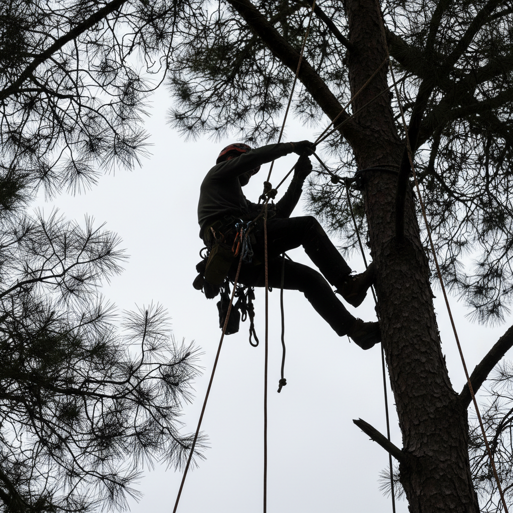 Arbortysta schodzący z drzewa