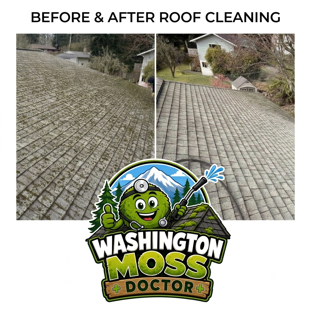 Before & After Roof Cleaning