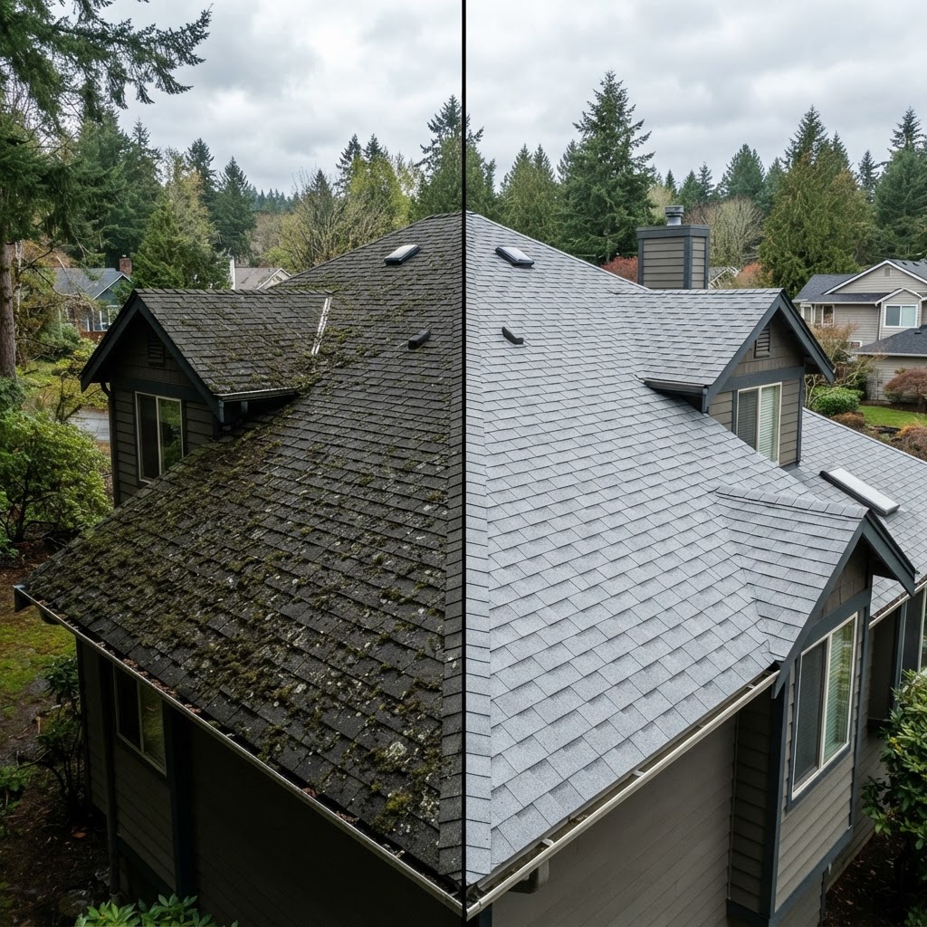HEAVY MOSS REMOVAL