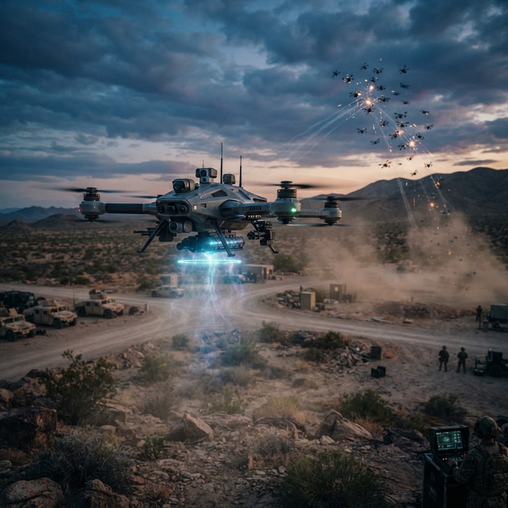 Airborne High-Power Microwave Arms Race: Neutralizing Fiber-Optic FPVs and Drone Swarms