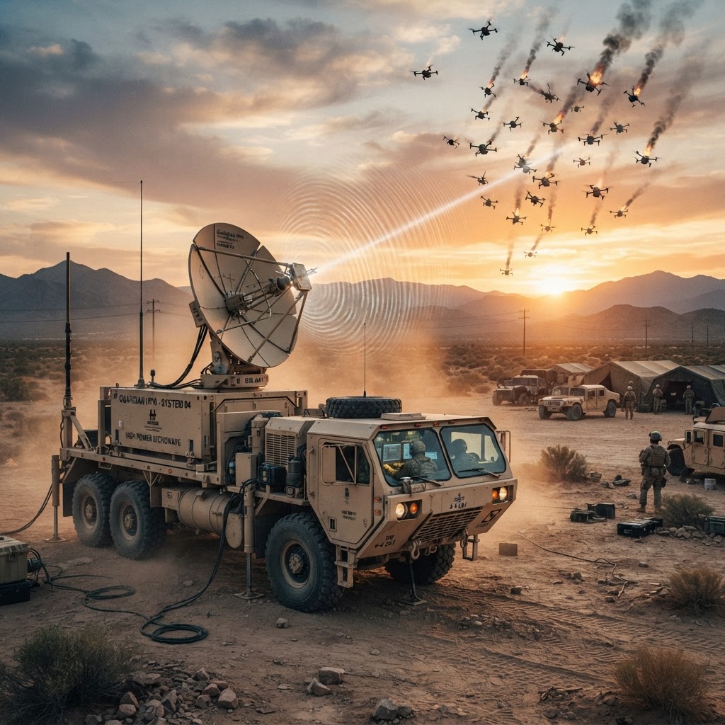 BAE Systems Unveils High-Power Microwave Weapon to Neutralize Drone Swarms