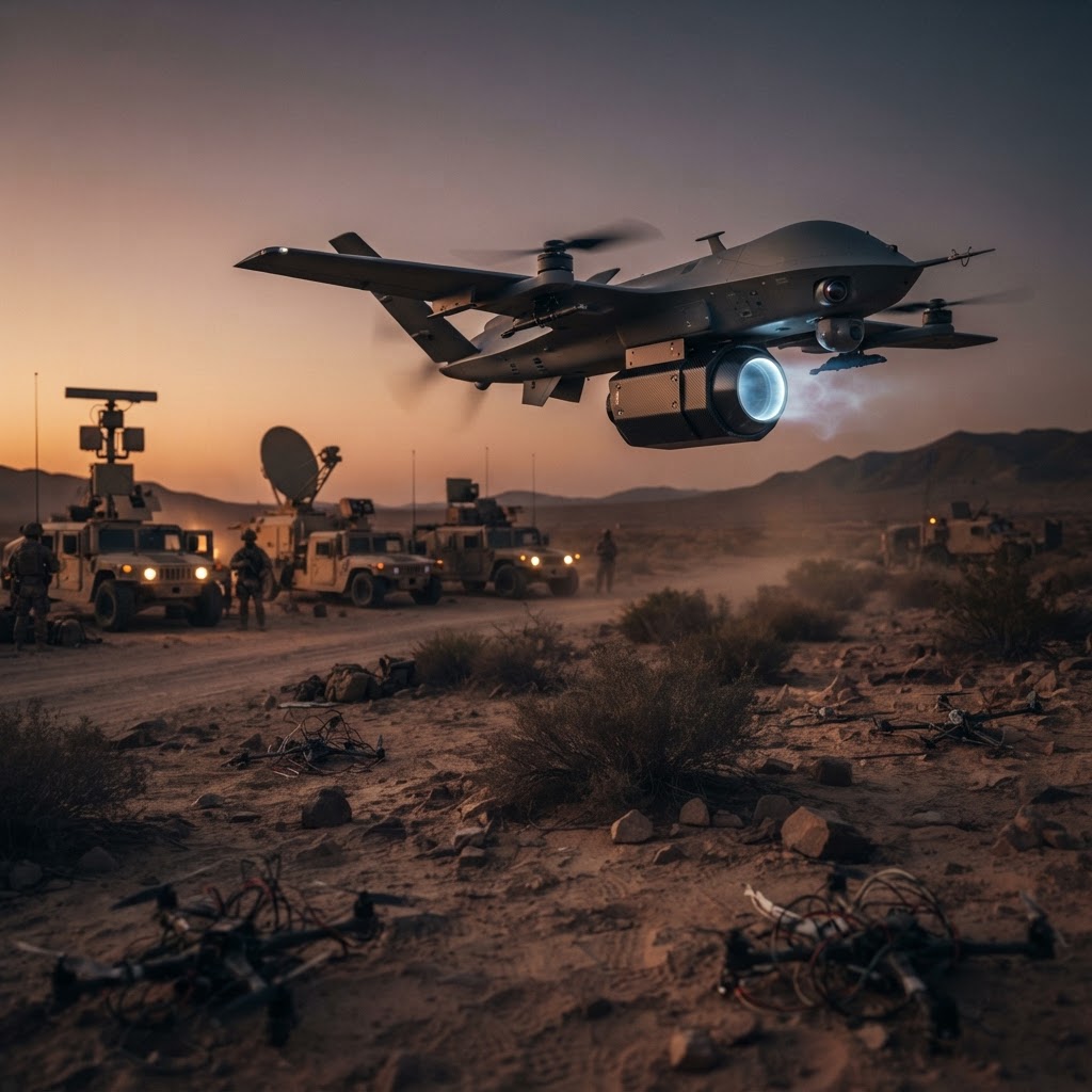 Airborne High-Power Microwaves Shift Directed Energy from Perimeter Defense to Counter-Swarm Offense