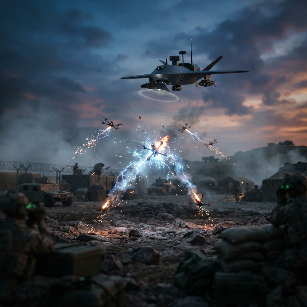 Airborne High-Power Microwave: Breaking the Fiber-Optic and Autonomous Drone Deadlock