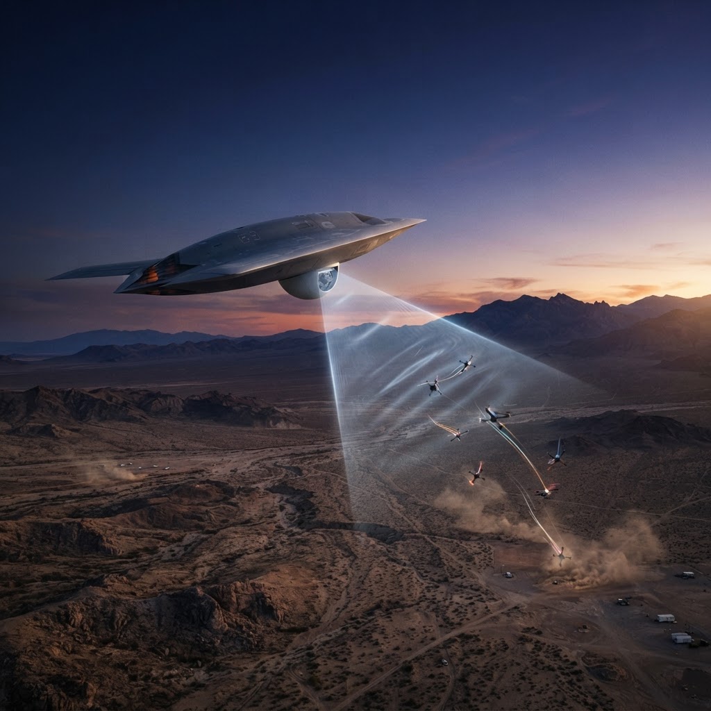 Airborne High-Power Microwaves Shift the Drone Swarm Equation