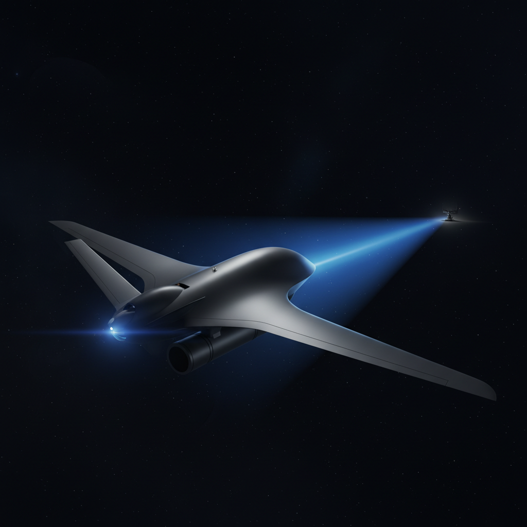 Discombobulator™ drone-mounted HPM pod — airborne high-power microwave directed-energy weapon system for attack drones, military drones, and counter-drone electronic warfare operations