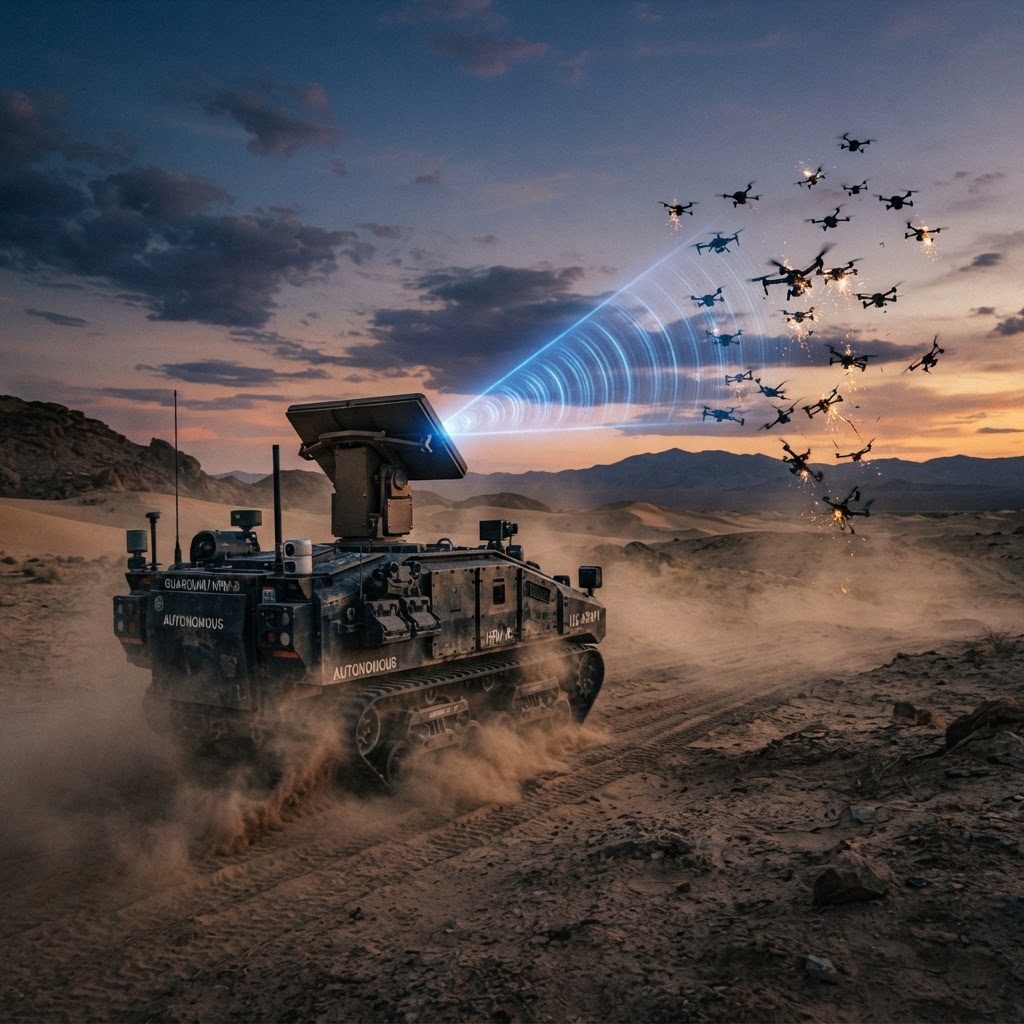 Leonidas AGV: The New Autonomous Microwave Shield for Modern Battlefields