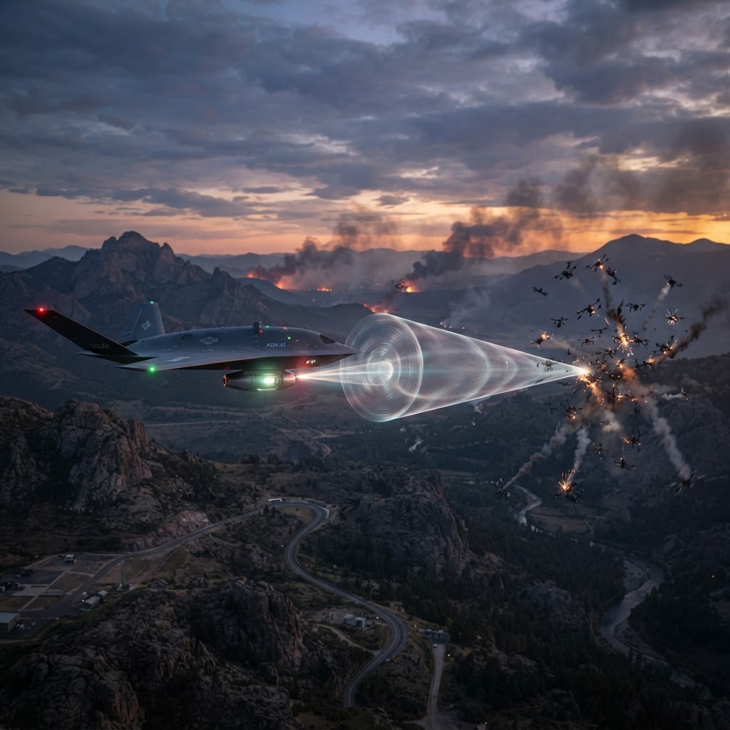 Airborne High-Power Microwaves Shift the Drone Swarm Equation