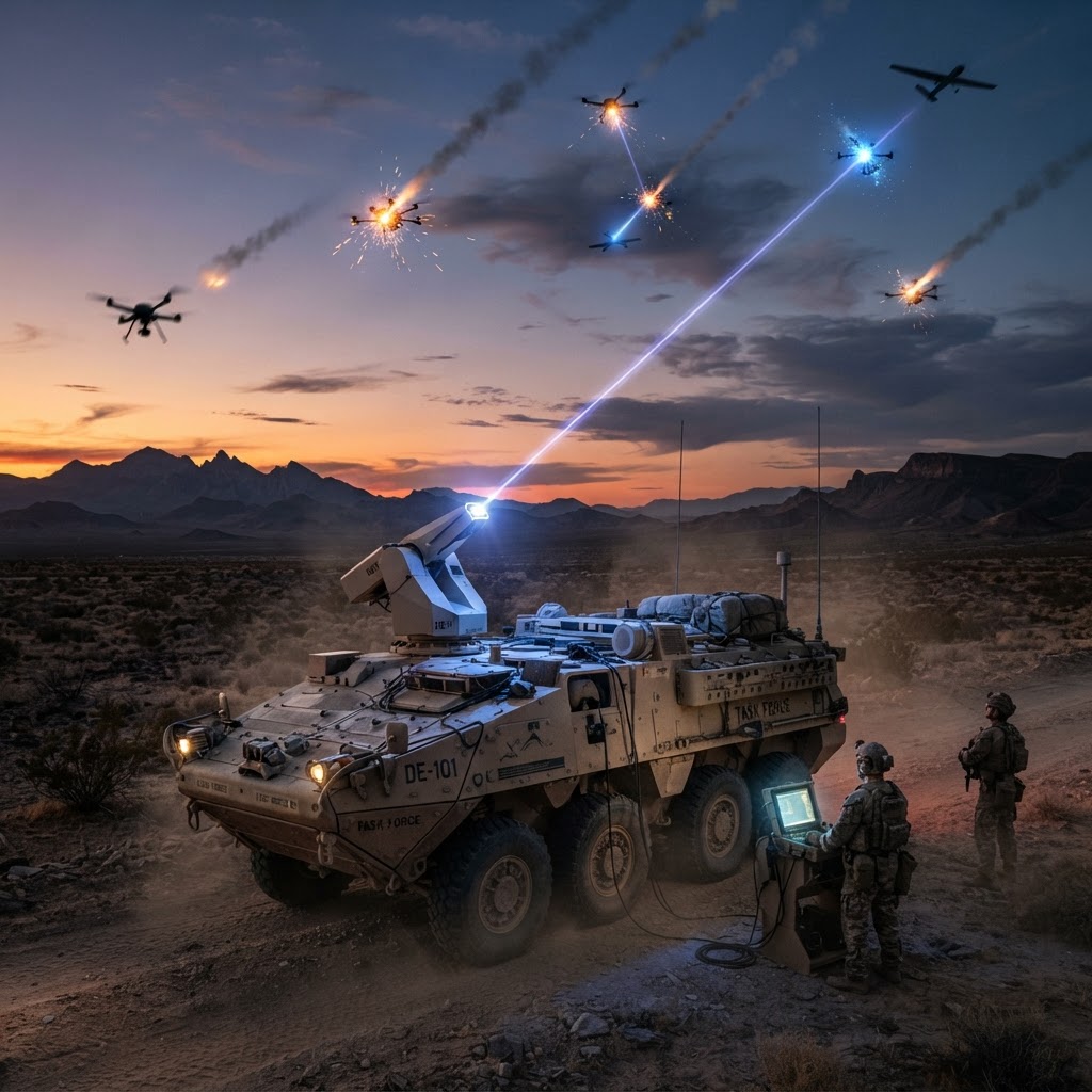 Pentagon Awards First Major Laser Weapon Production Contract to Counter Drone Swarms