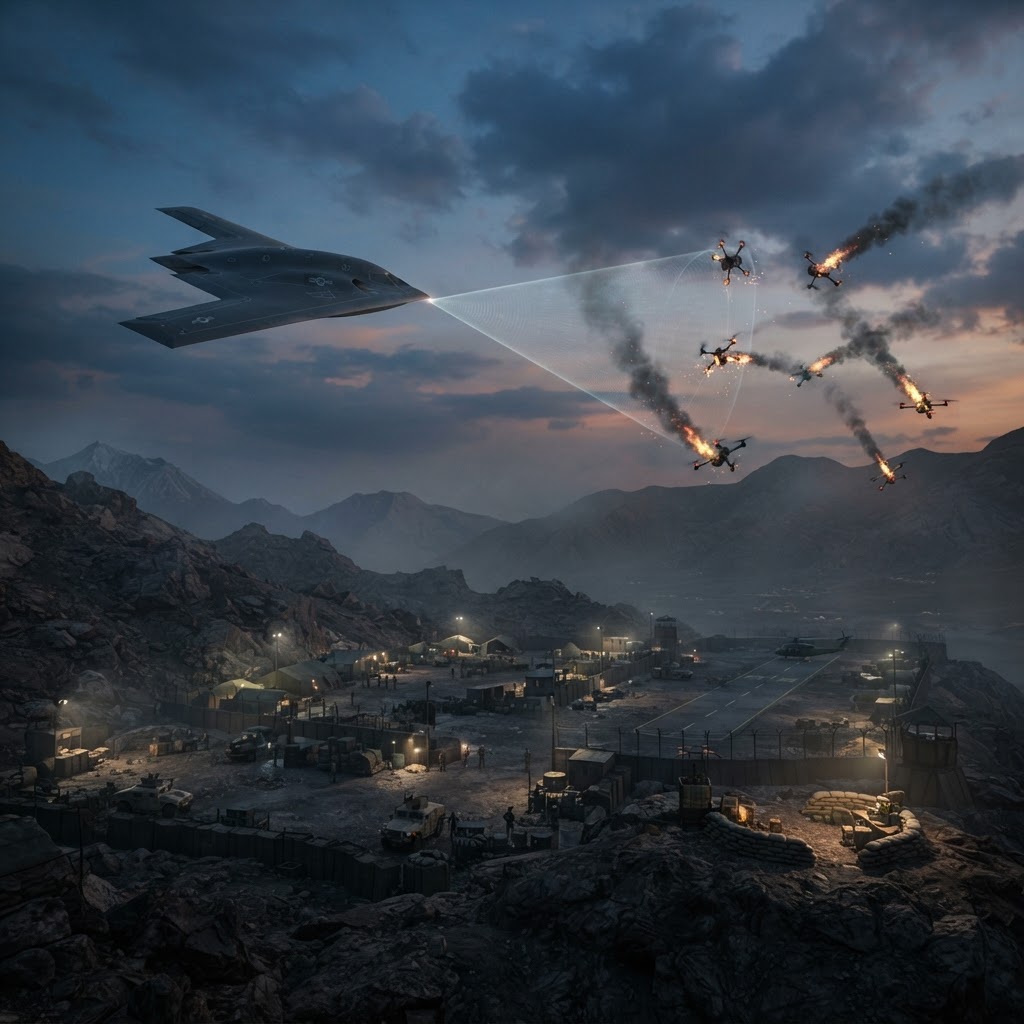 Airborne High-Power Microwaves Shift the Drone Swarm Calculus
