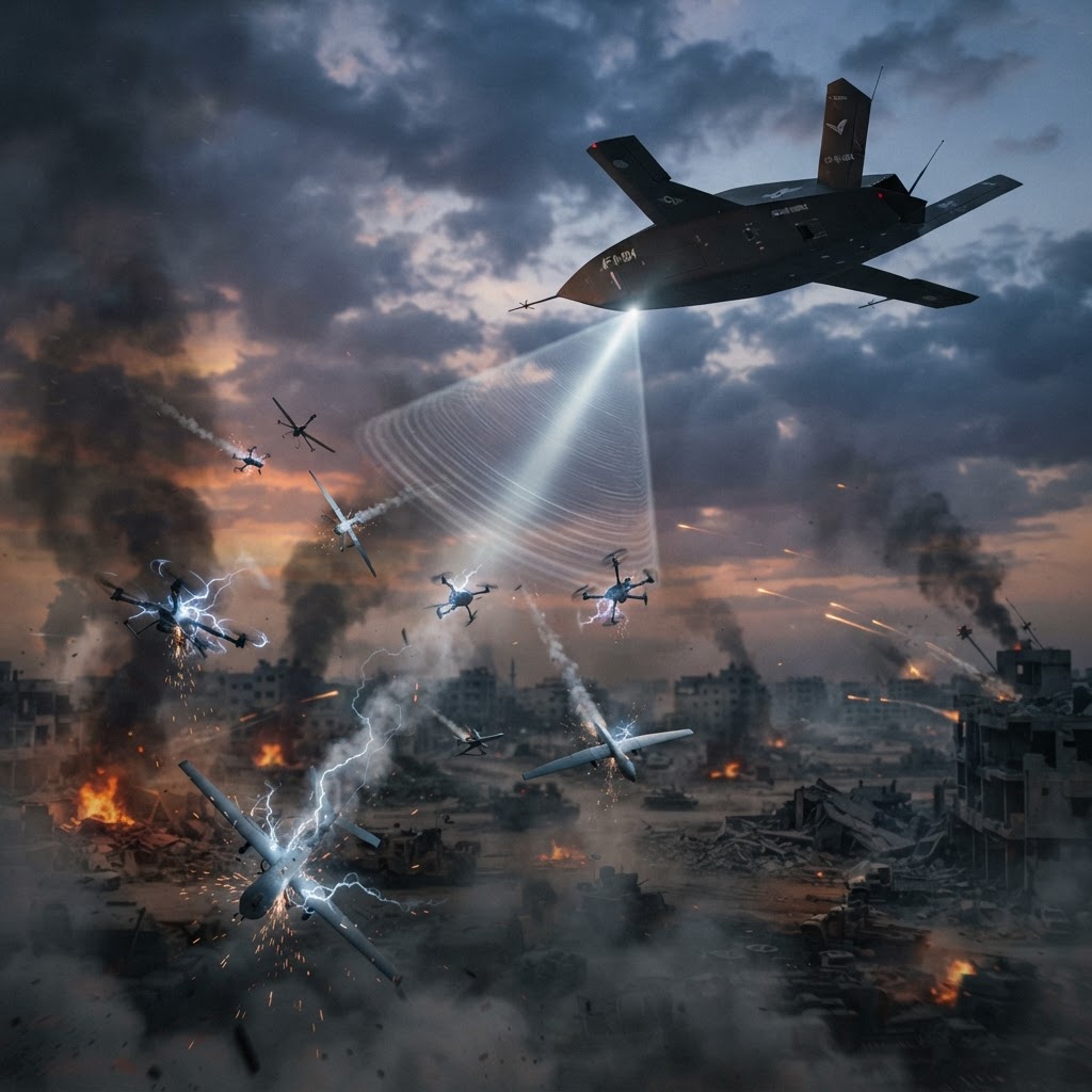 Airborne High-Power Microwave: The Shift to Offensive Counter-Swarm and SEAD