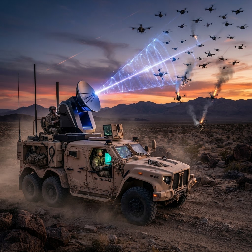 Microwave Dominance: The New Era of Counter-Swarm Warfare