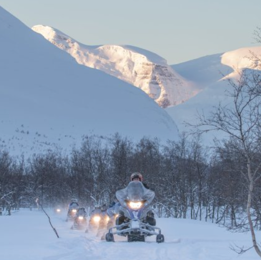 Snowmobile Safari, day trip to Lyngsfjord