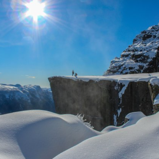 Lysefjord Cruise & Pulpit Rock Hike in winter
