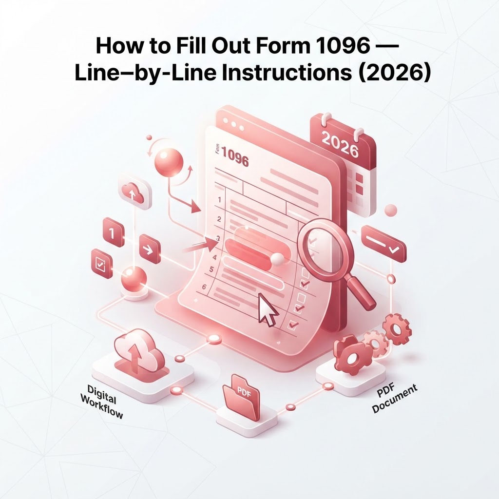 How to Fill Out Form 1096 — Line-by-Line Instructions (2026)