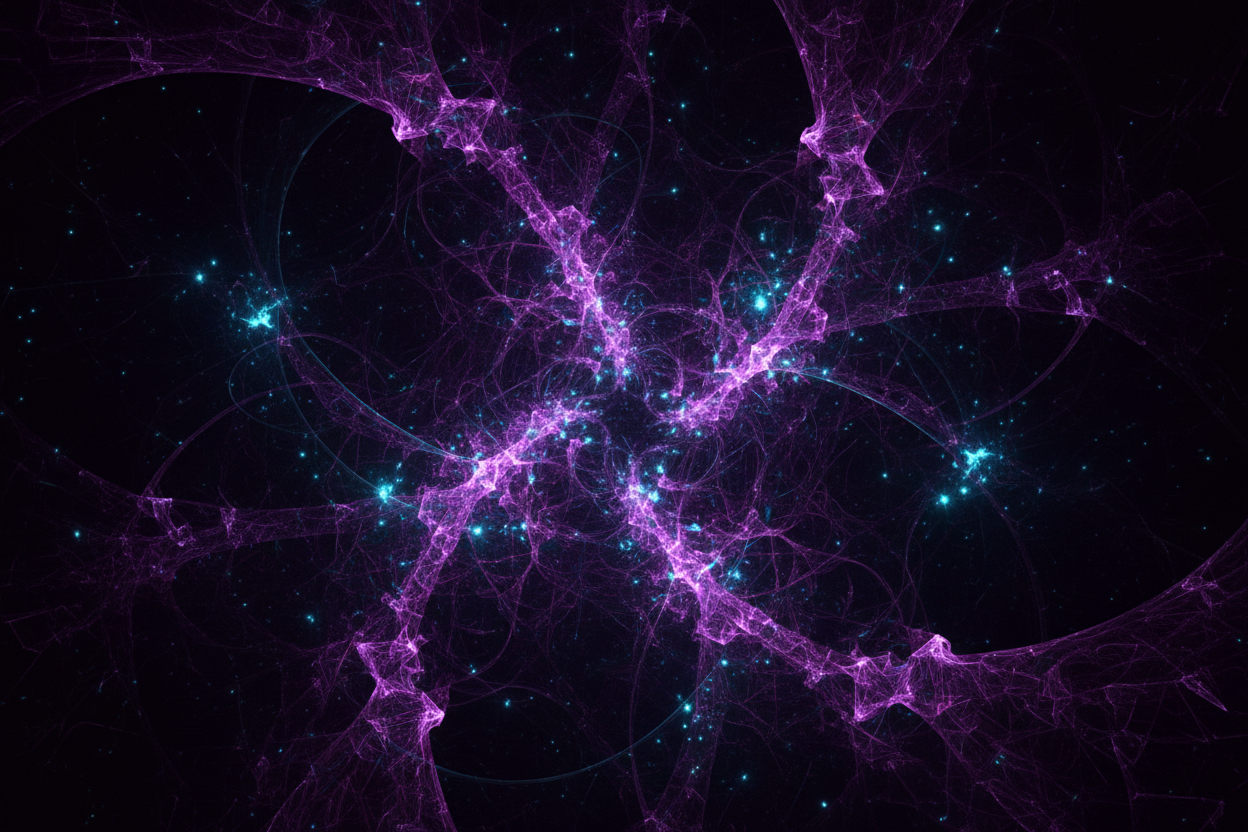 Abstract representation of connected data strands
