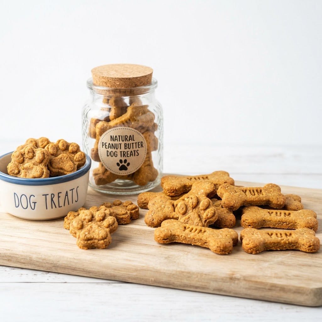 Peanut Butter Paw Biscuits