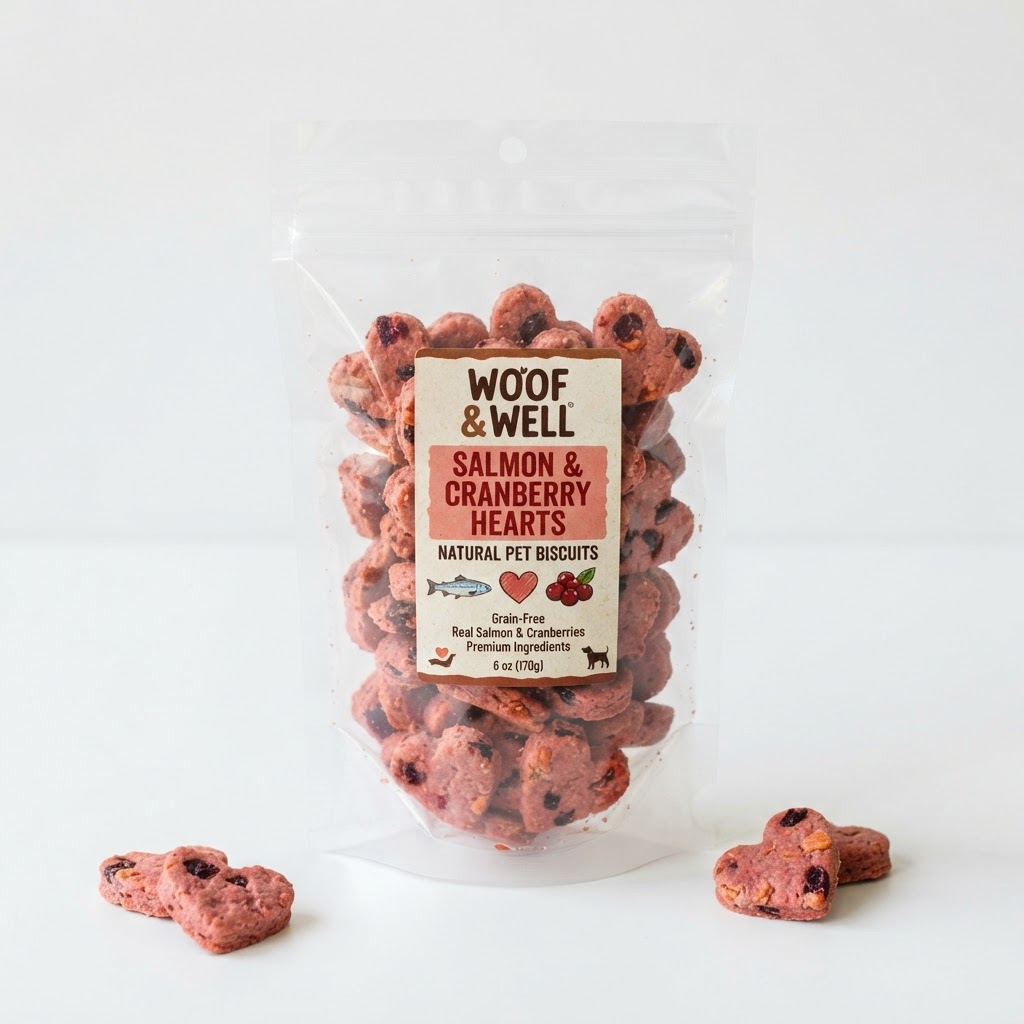 Salmon & Cranberry Hearts