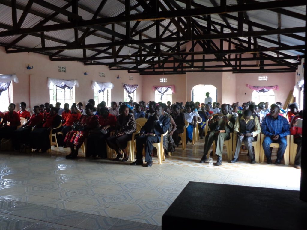 Community gathering during sunrise in East Africa