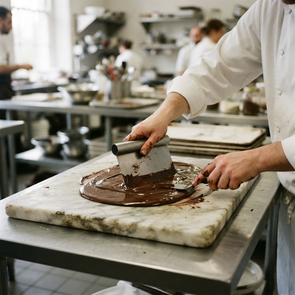 Kristen Hard in the Cacao Atlanta kitchen