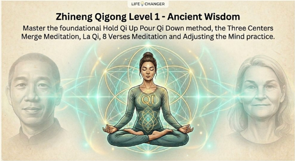 Zhineng Qigong Level 1: Master the "Lift Qi Up, Pour Qi Down" Method