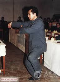 Dr. Pang Ming in a Qigong practice stance