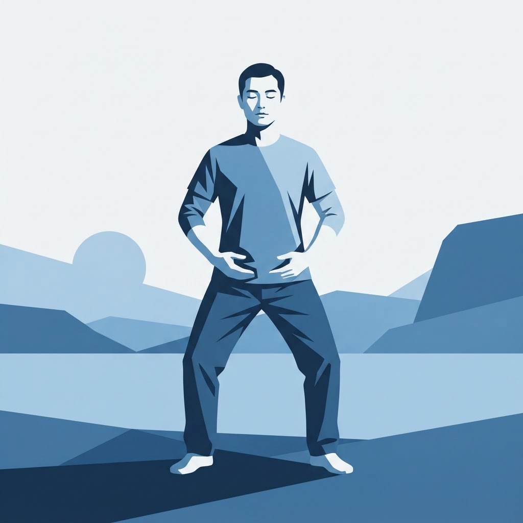 How To Get Into The Zhineng Qigong Starting Posture! 4 Easy Steps