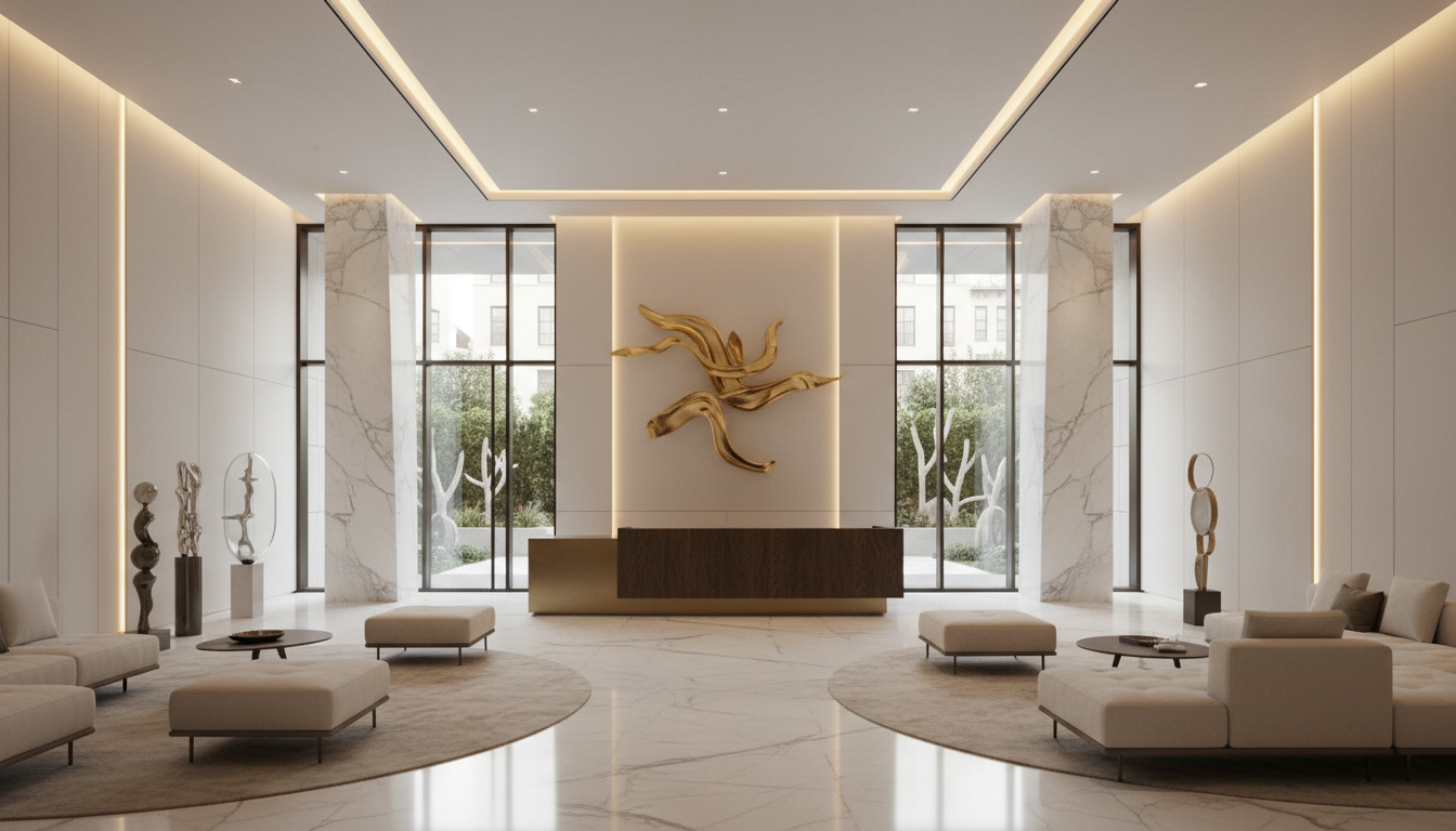 Lobby de condomínio premium