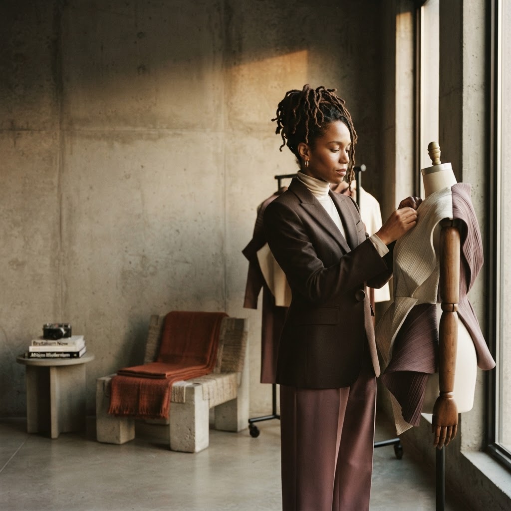 A contemporary creative in an editorial space