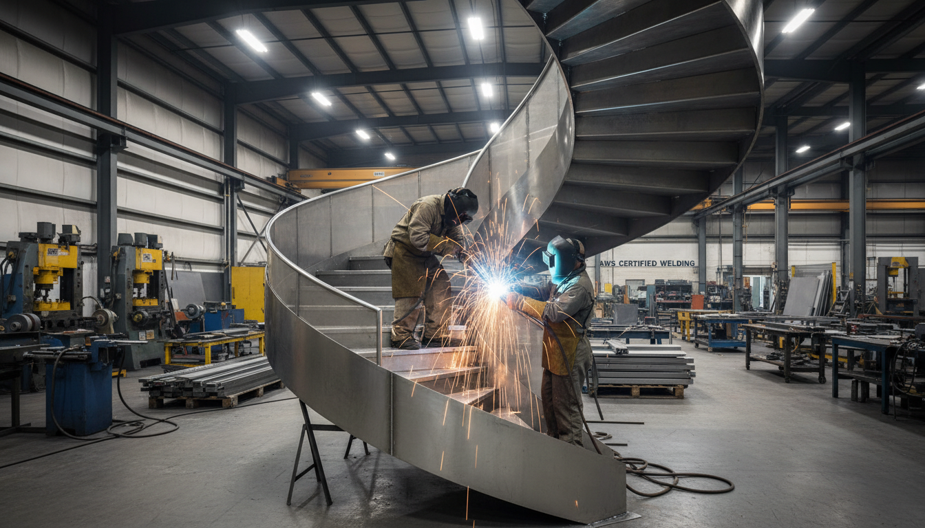 AWS certified welding on stainless steel structure