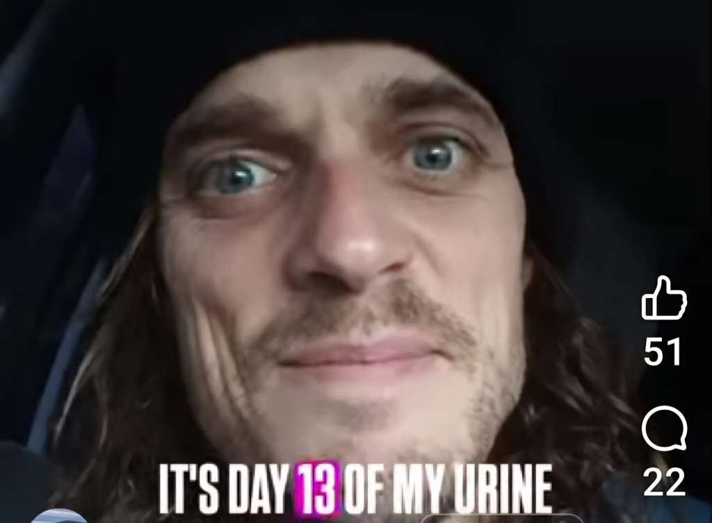 Day 13 urine fast
