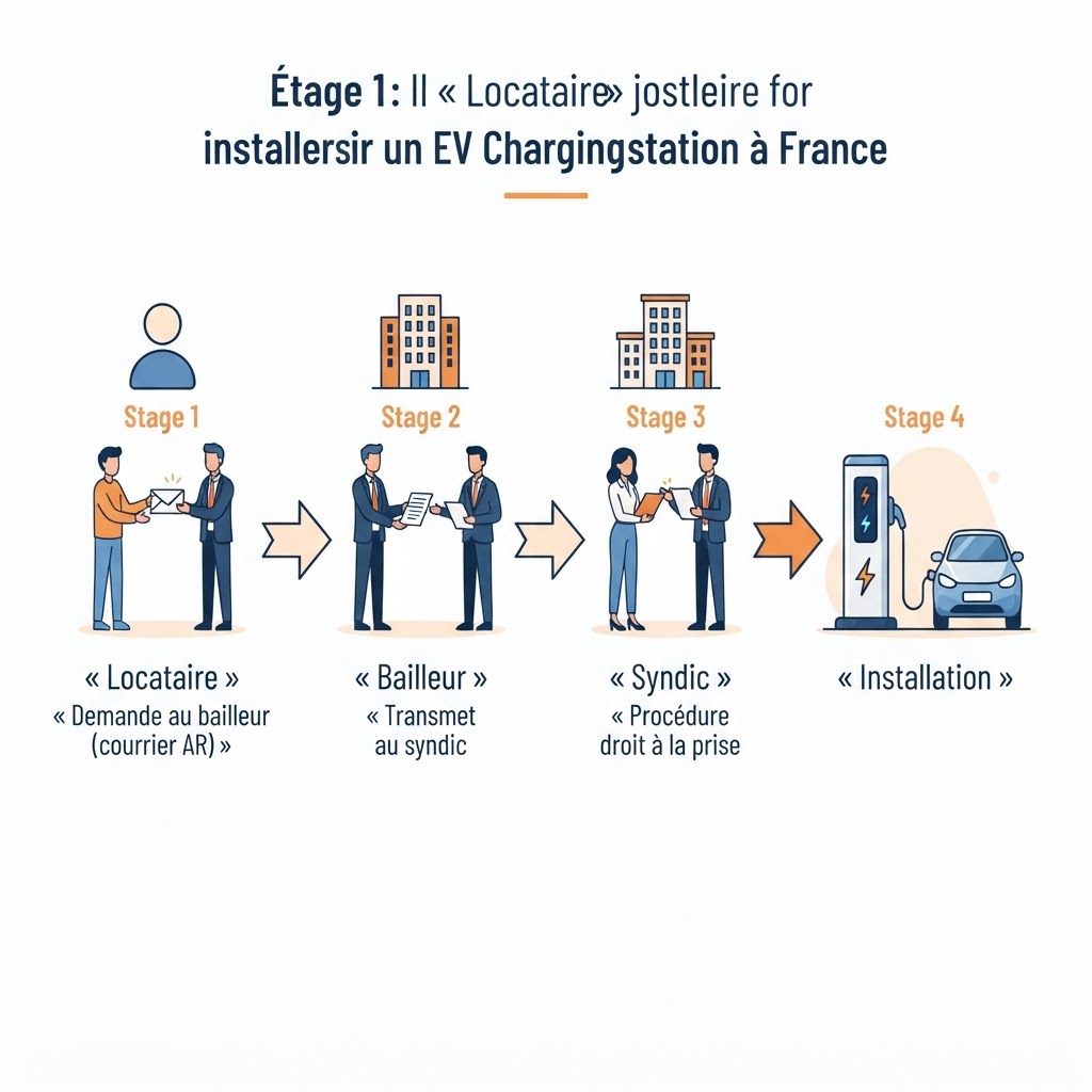 Parcours du locataire pour exercer son droit à la prise : du bailleur au syndic jusqu'à l'installation