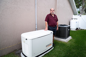 Generac whole-home generator ready for storm season - Never Dark standby generator installation in Greer, SC