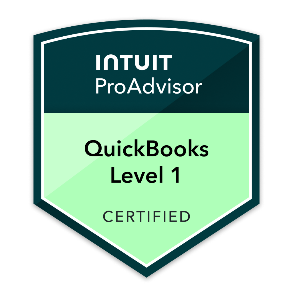 QuickBooks Certified ProAdvisor — Level 1 QuickBooks Certified ProAdvisor — Level 1