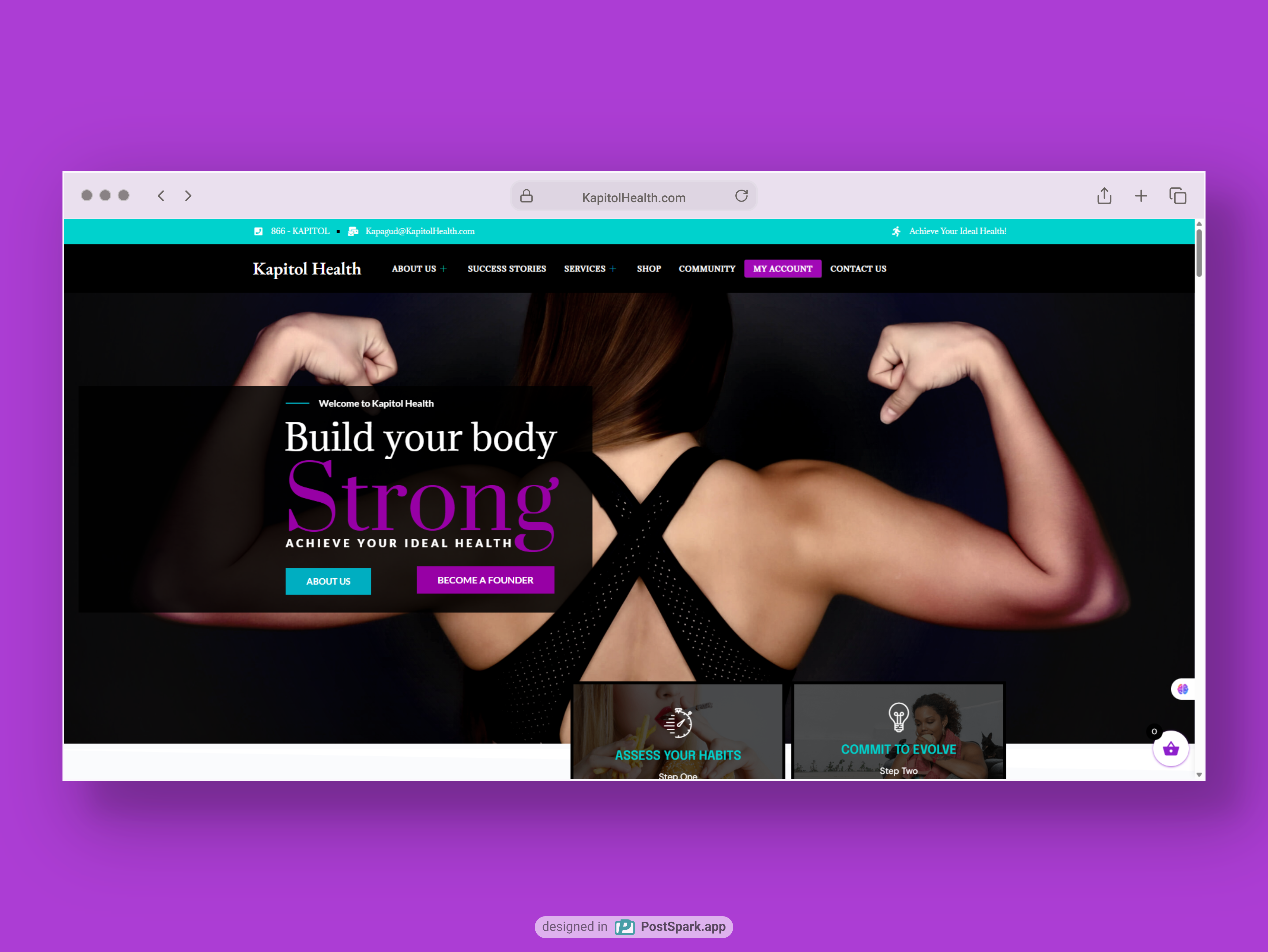 Kapitol Health website