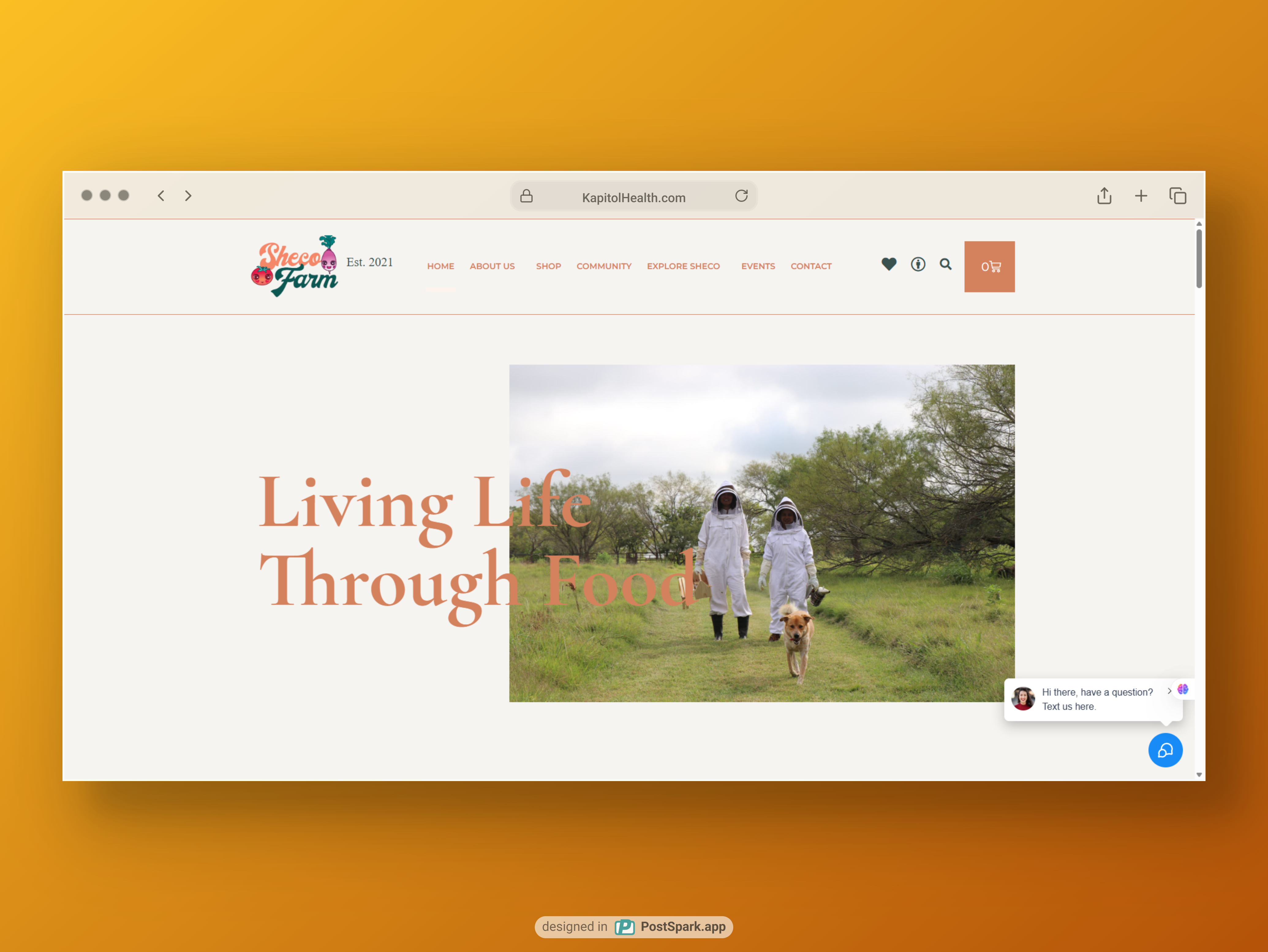 Sheco Farm website